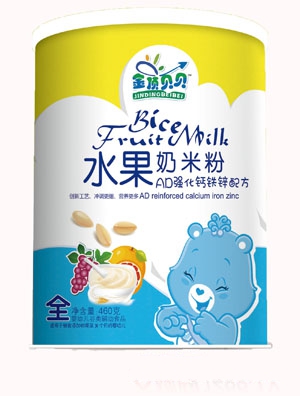 金頂貝貝益生元配方水果奶米粉