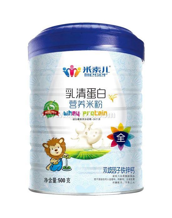 米素兒雙歧因子鐵鋅鈣乳清蛋白營養米粉