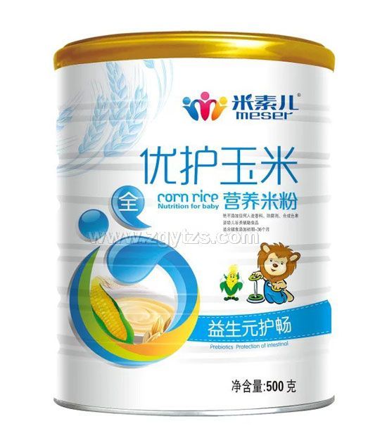 米素兒益生元優護玉米營養米粉聽裝