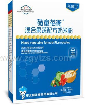 彤博士萌童蓓衡混合果蔬配方奶米粉盒裝