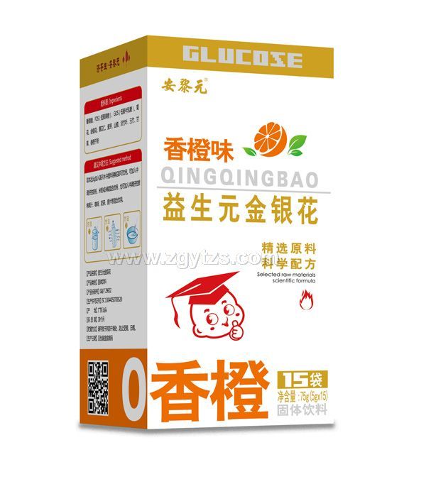 安黎元香橙味益生元金銀花固體飲料