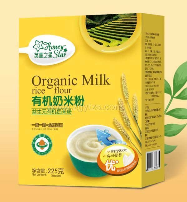 英童之星-益生元有機奶米粉 盒