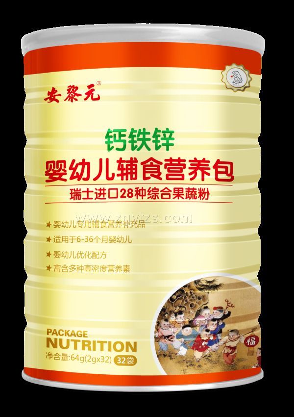 安黎元鈣鐵鋅嬰幼兒輔食營養包