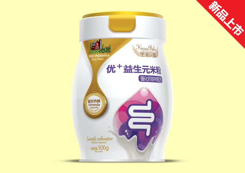 金諾貝嬰益生元優益生元米粉方益生元強化鈣鐵鋅配方桶裝