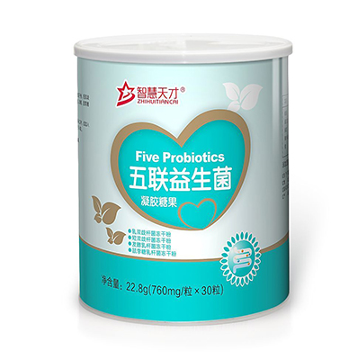 智慧天才五聯益生菌凝膠糖果