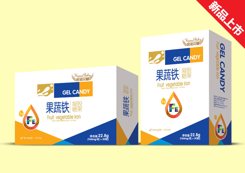 金諾貝嬰果蔬鐵凝膠糖果