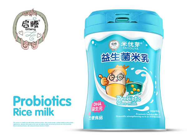 啟騰DHA益生元益生菌米乳聽裝