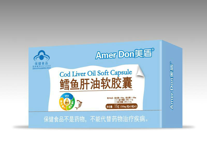 美盾藍帽鱈魚肝油軟膠囊