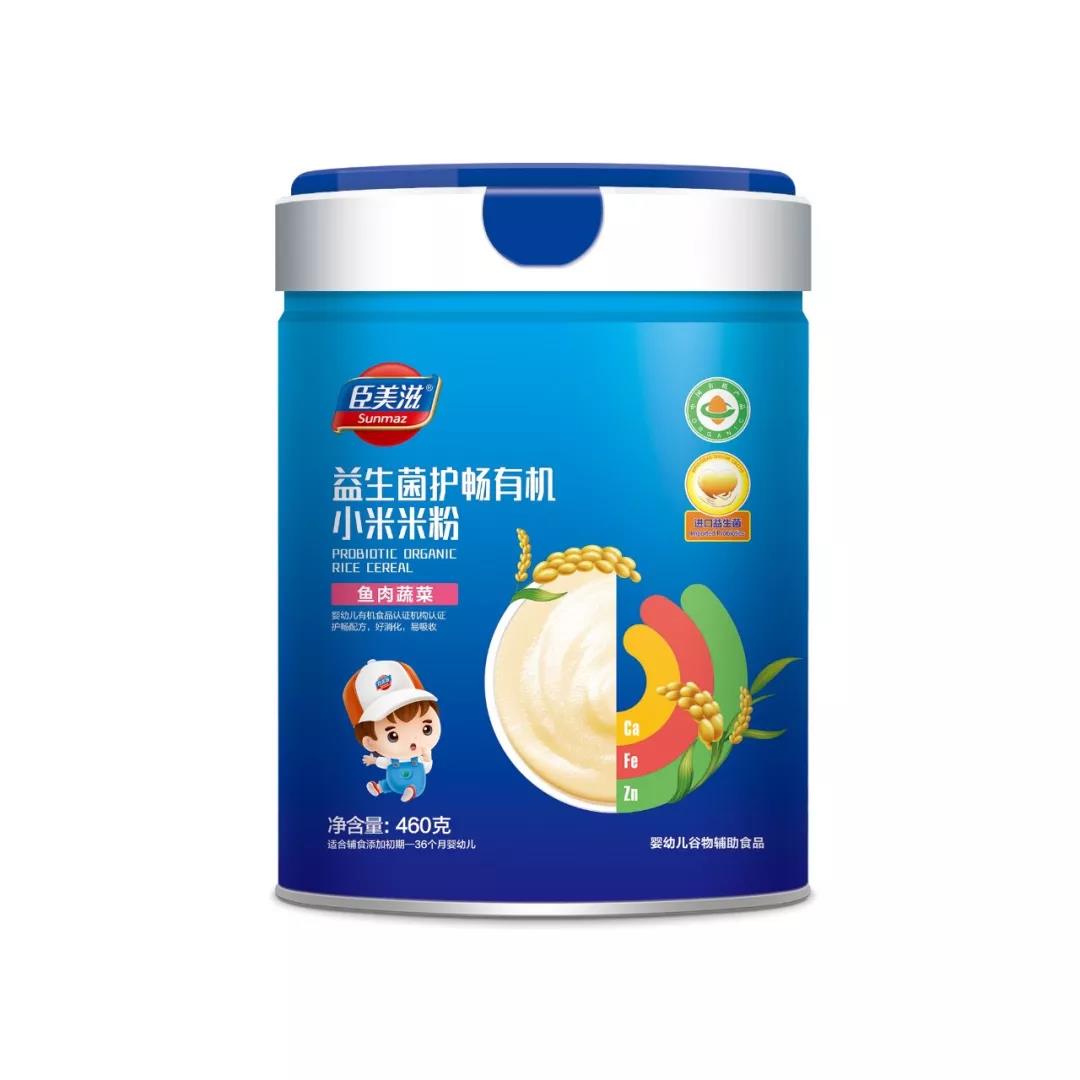 臣美滋益生菌護暢有機小米米粉系列魚肉蔬菜