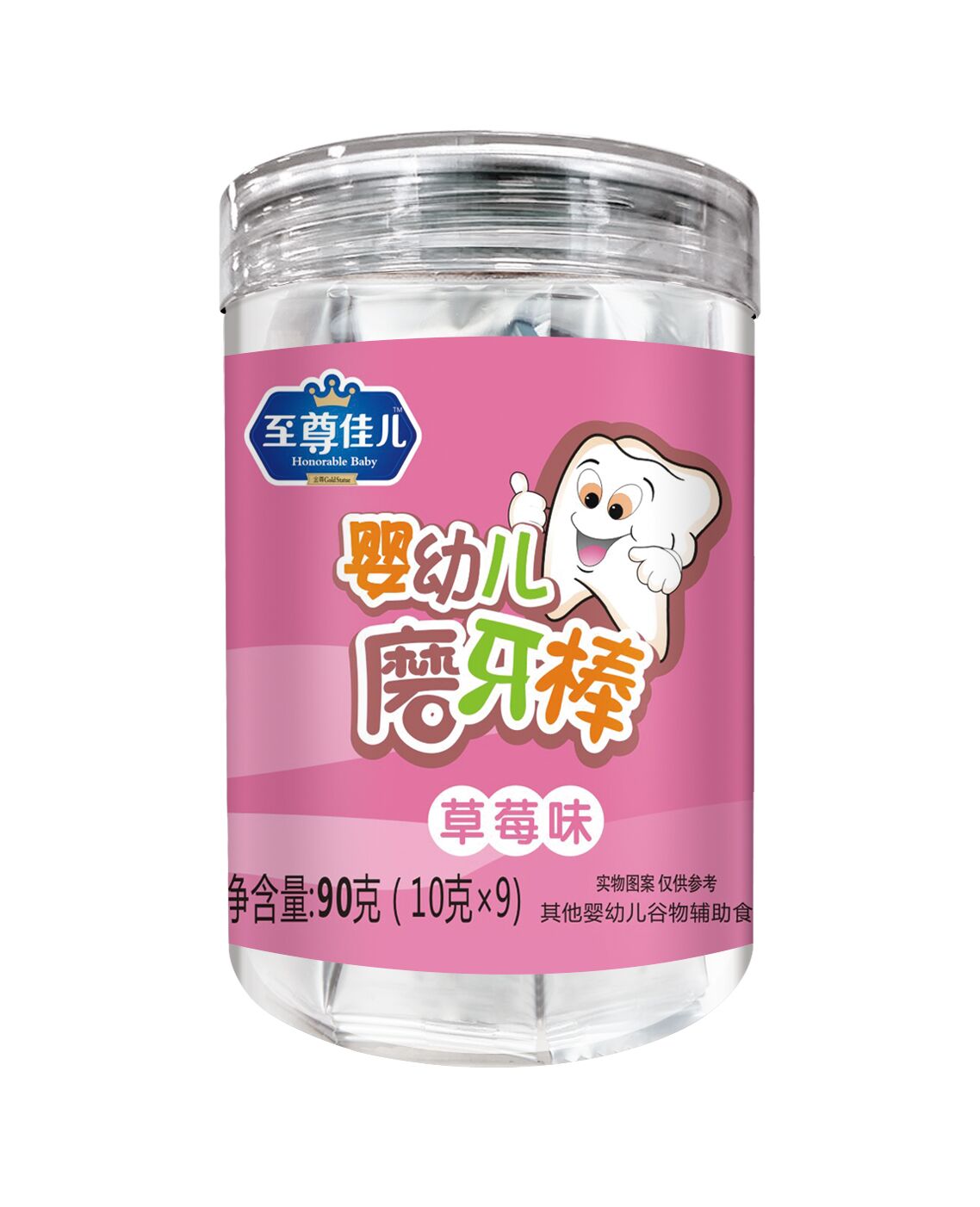 至尊佳兒草莓磨牙棒