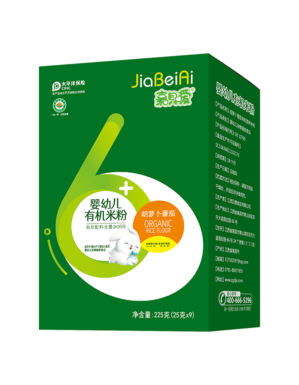 嘉唄愛有機米粉盒裝-胡蘿卜番茄