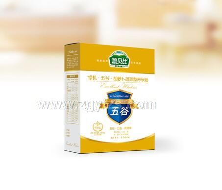 綠機五谷胡蘿卜蔬菜營養米粉盒裝圖片