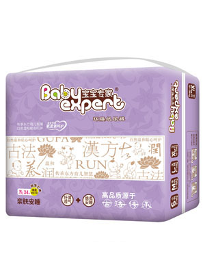 寶寶專家親膚安睡環(huán)腰紙尿褲XL34