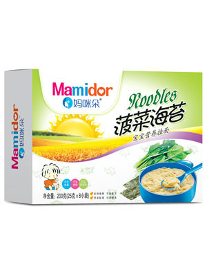 媽咪朵菠菜海苔寶寶營養掛面