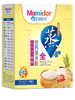 媽咪朵DHA核桃營養蒸米粉