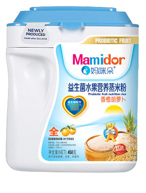 媽咪朵香橙胡蘿卜益生菌水果營養蒸米粉