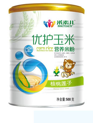 米素兒核桃蓮子優護玉米營養米粉