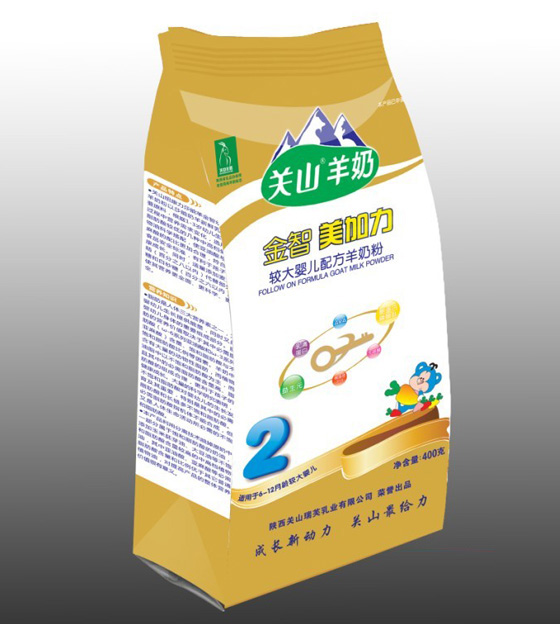 美加力金智羊奶粉400g袋裝-2段