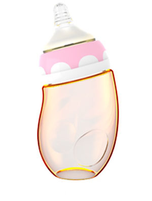 母貝兒熊貓寶寶三色PPSU粉紅色