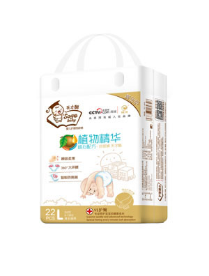 天才酷黃金版植物精華紙尿褲小包L22片