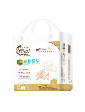 天才酷黃金版植物精華紙尿褲小包M26片