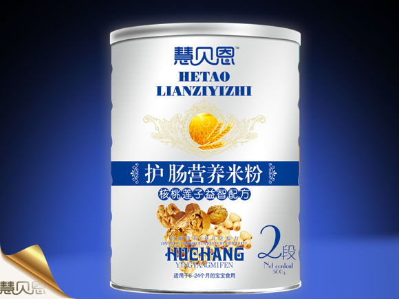 慧貝恩核桃蓮子益智配方護腸營養(yǎng)米粉