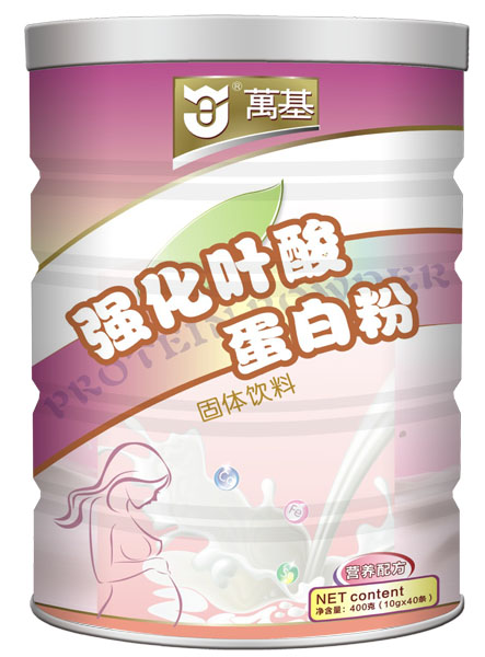 萬基強化葉酸蛋白質粉聽裝