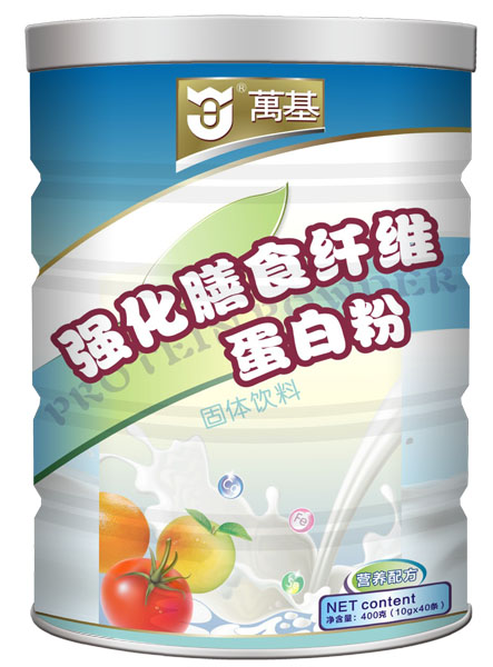 萬基強化膳食纖維蛋白質(zhì)粉聽裝