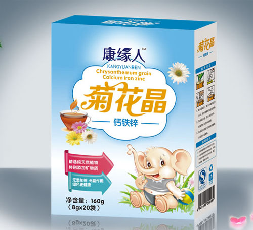 康緣人鈣鐵鋅菊花晶