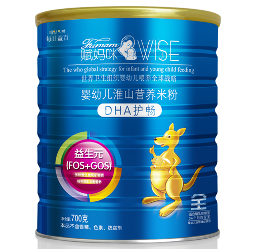 賦媽咪DHA護腸嬰幼兒淮山營養(yǎng)米粉全段