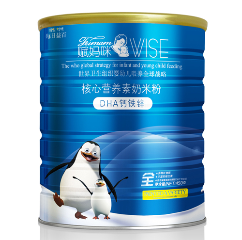 賦媽咪DHA鈣鐵鋅核心營養素奶米粉全段