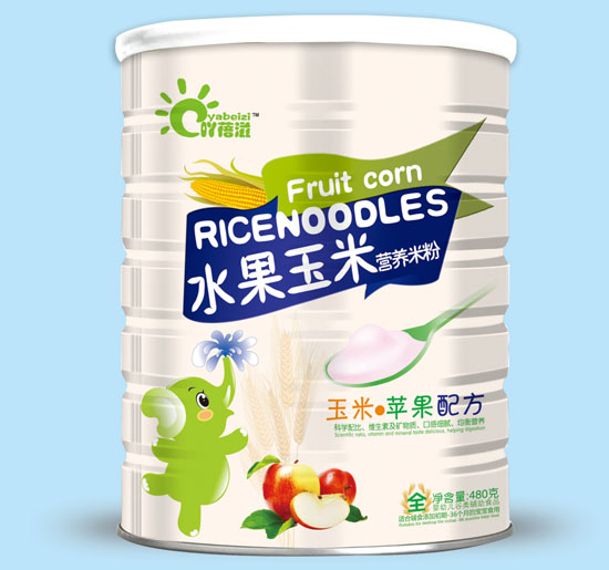 吖蓓滋玉米蘋果配方水果玉米米粉