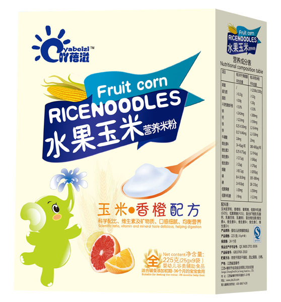 吖蓓滋香橙玉米配方米粉