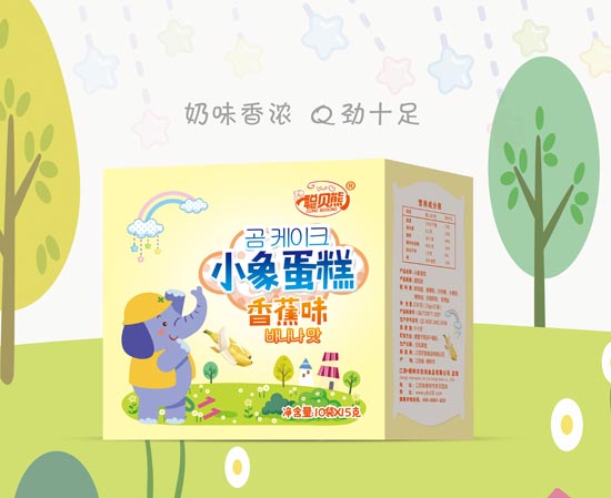 聰貝熊小象蛋糕香蕉味