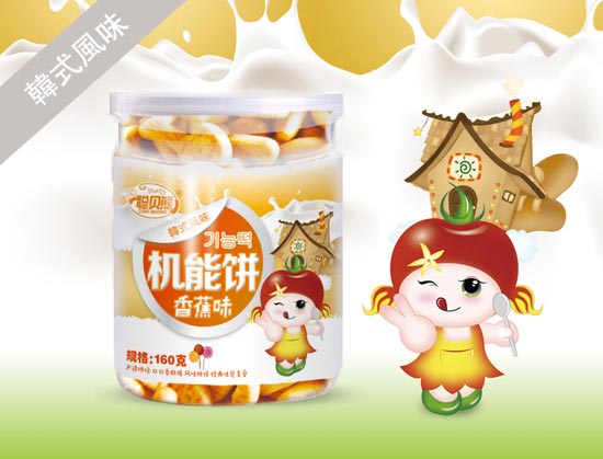 聰貝熊香蕉味機能餅