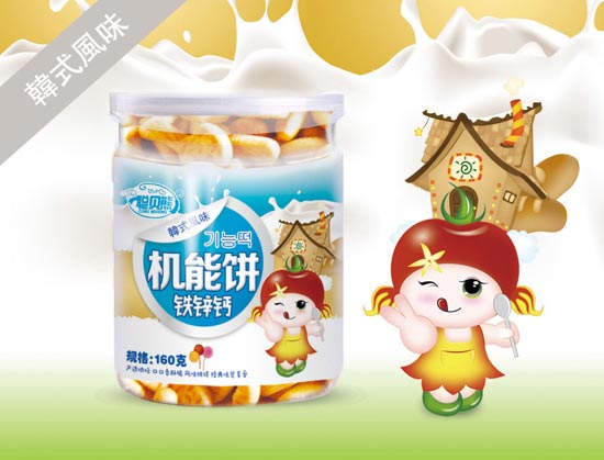 聰貝熊鐵鋅鈣機能餅