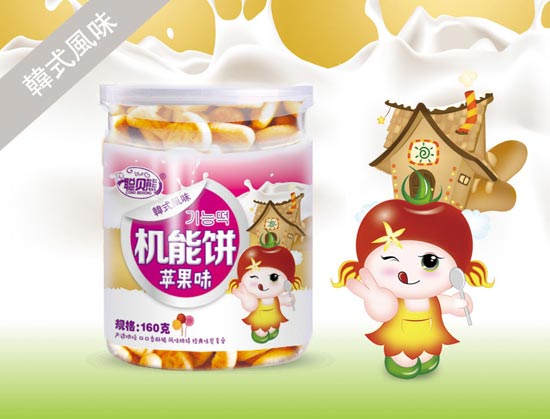 聰貝熊蘋果味機能餅