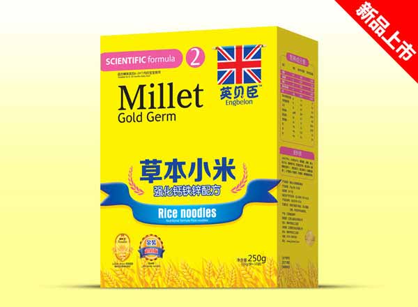 英貝臣草本小米盒裝強化鈣鐵鋅2段