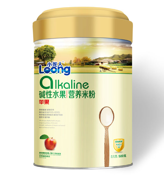 小龍人蘋果堿性水果營養米粉