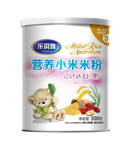 樂貝雅DHA紅棗營養小米米粉