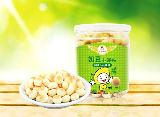 點點日記胡蘿卜蔬菜味奶豆小饅頭