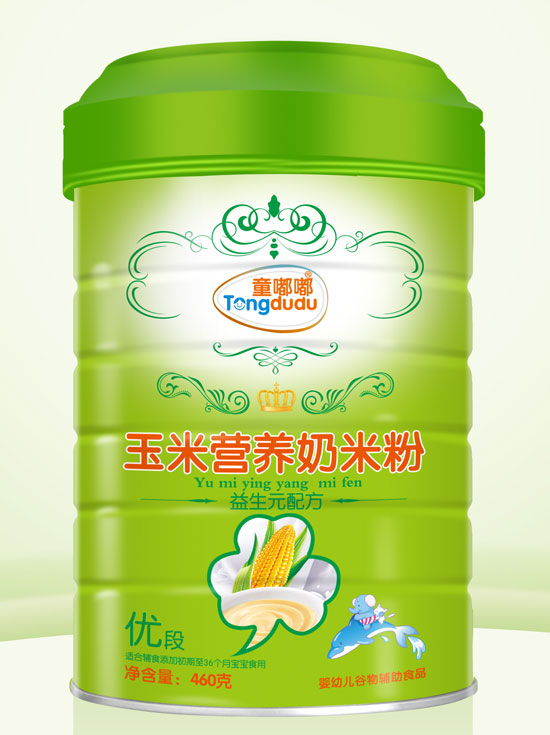 童嘟嘟益生元配方玉米營養(yǎng)奶米粉