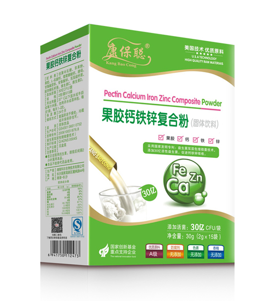 康保聰果膠鈣鐵鋅復合粉豎