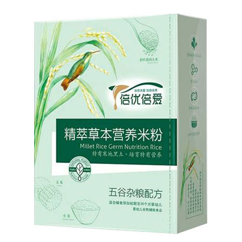 倍優倍愛五谷雜糧精萃草本米粉盒裝