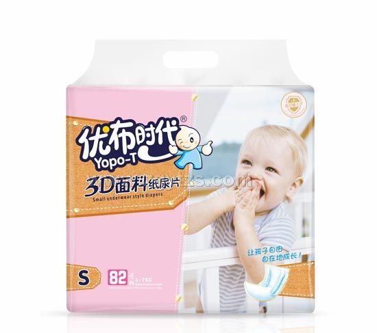 優(yōu)布時(shí)代3D面料紙尿片S82片