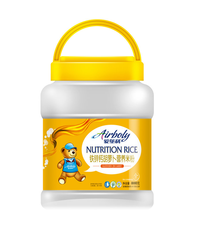 愛堡利鐵鋅鈣胡蘿卜營養米粉